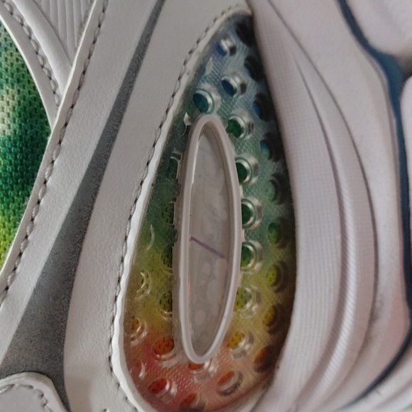 Saucony Progrid Triumph 4 Shoe White/Tie Die Rainbow Size 12 - Picture 9 of 16